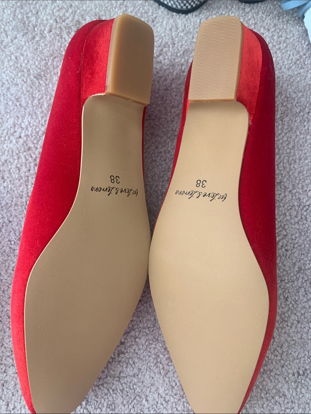 Never worn For Love & Lemons Lucia Velvet Mary Jane - Picture 8 of 9